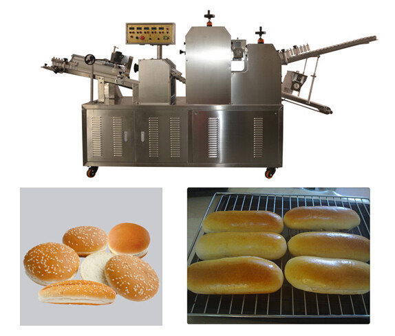 बनाने मशीन के लिए गर्म कुत्ता बेकरी उत्पादन लाइन डबल रोलर्स रोटी आटा