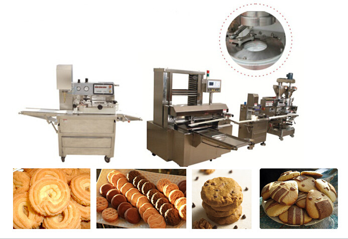 कुकी उत्पादन लाइन मशीन Encrusting